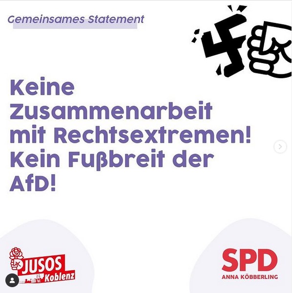 Keine Zusammenarbeit mit Rechtsextremen statement mit Dr. Anna Köbberling MdL