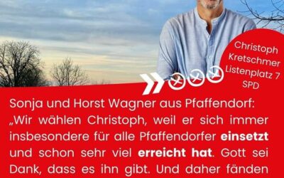 Wir unterstützen Christoph Kretschmer…