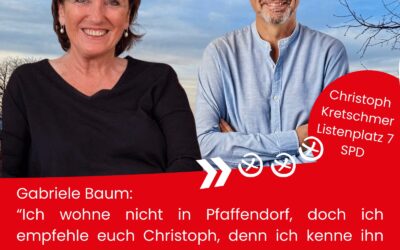 Ich unterstütze Christoph Kretschmer…