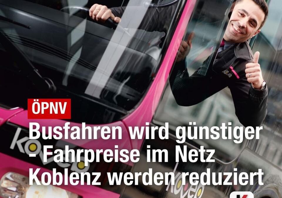 Busfahren wird 2025 billiger!